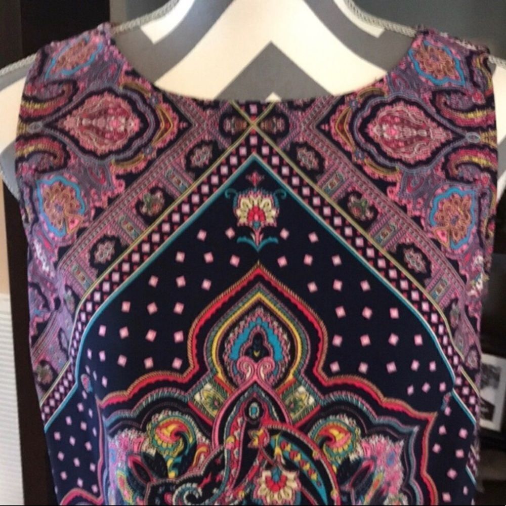 Renee C Colorful Patterned Top SMALL - image 3